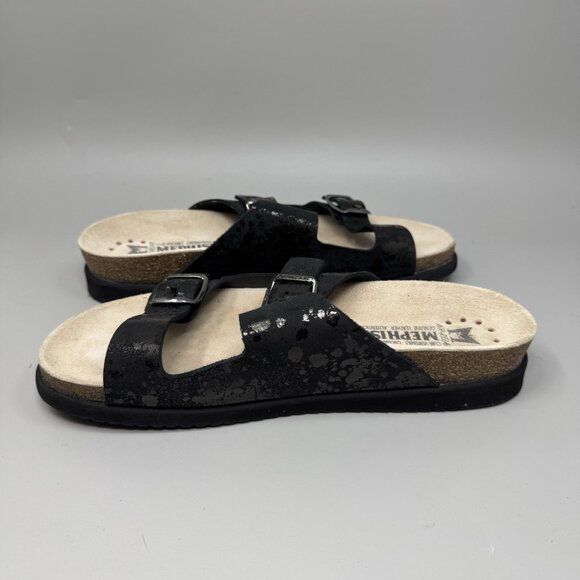 Mephisto Harmony Women's Size 10 US Black Leather Sandals - Picture 2 of 7
